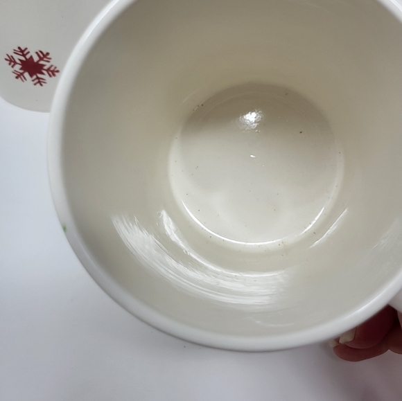 4 Royal Norfolk Coffee Tea Hot Chocolate Mugs Cups Snowflakes 16 oz New - Picture 6 of 8